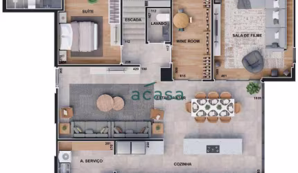 Apartamento Duplex à venda, 264 m² por R$ 2.560.000,00 - Tropical  - Cascavel/PR