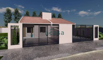 Casa com 3 dormitórios à venda, 61 m² - Floresta - Cascavel/PR