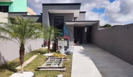 Casa para Venda em Fazenda Rio Grande, Pioneiros, 3 dormitórios, 1 suíte, 1 banheiro, 1 vaga