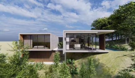 Terreno com projeto aprovado de casa de cinema!