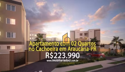 Apartamento com 2 dormitórios à venda, 40 m² por R$ 223.990,00 - Tindiquera - Araucária/PR