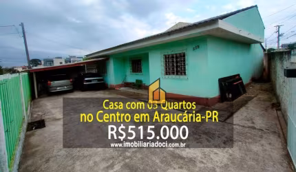 Casa com 3 dormitórios à venda, 95 m² por R$ 515.000,00 - Centro - Araucária/PR