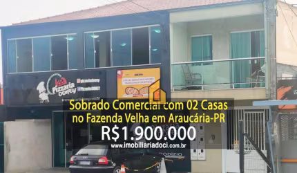 Sobrado com 2 dormitórios à venda, 190 m² por R$ 1.900.000,00 - Fazenda Velha - Araucária/PR