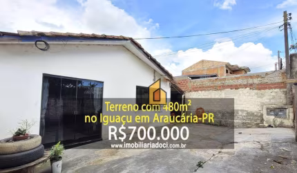 Terreno à venda, 480 m² por R$ 700.000,00 - Iguaçu - Araucária/PR