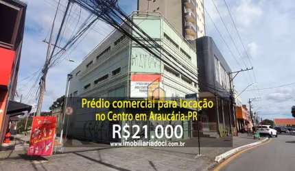 Prédio comercial no Centro em Araucária-PR  - Locação por R$21.000,00