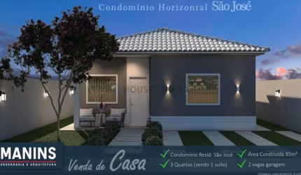 Casa em condomínio fechado com 3 quartos à venda na Rua Z, s/n, Distrito Industrial, Cuiabá, 84 m2 por R$ 320.000