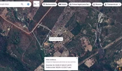 chácara de 3 hectares toda no cerradão bruto sem benfeitorias, toda cercada