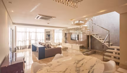Cobertura Mobiliada com 4 suítes, Piscina e Terraço em cond. clube com 413m² para alugar - Batel - Curitiba/PR