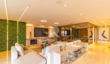 Apartamento Mobiliado com 3 Suítes para Locação, 266 m², Face Norte, 4 Vagas – Ecoville – Curitiba/PR