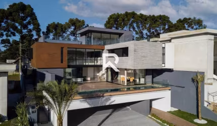 Casa Mobiliada c/ piscina em Cond. no Vista Alegre para Locação - Curitiba/Pr