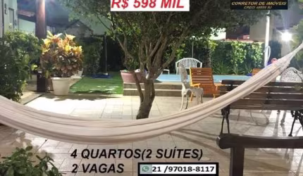 Casa em Condomínio para Venda em Cabo Frio, Tamoios, 4 dormitórios, 2 suítes, 3 banheiros, 2 vagas