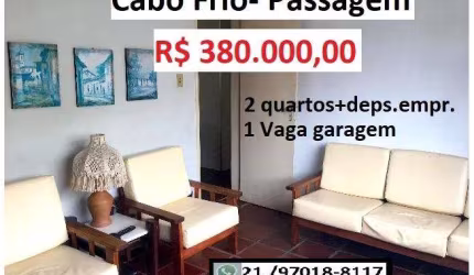 Apartamento para Venda em Cabo Frio, Passagem, 3 dormitórios, 2 banheiros, 1 vaga