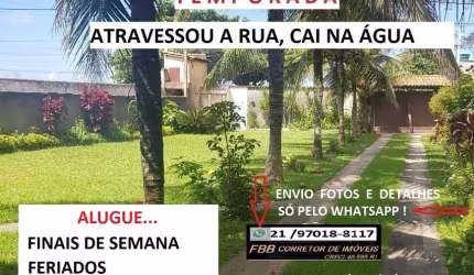 Casa para Temporada em Cabo Frio, Peró, 4 dormitórios, 1 suíte, 2 banheiros, 5 vagas