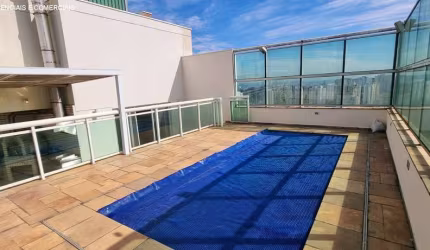 Cobertura duplex com 3 suites 5 vagas para locação no Panamby