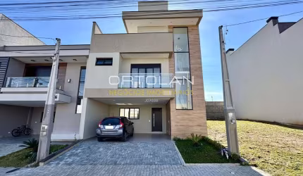 Triplex alto padrão em condomínio fechado 180m² - 03 dormitórios - Costeira - São José dos Pinhais