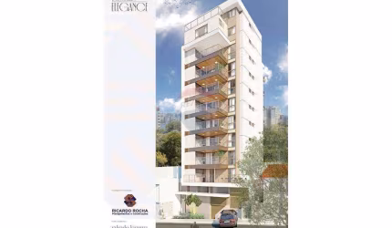 Apartamento garden com 121m de área externa, um por andar, 3 quartos com suíte, 2 vagas, Jardim Glória, Juiz de Fora/Minas Gerais.