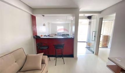 Apartamento Quarto e sala mobiliado com varanda no Minas Flat , rua Braz Bernardino para locação em cima do Braz Shopping