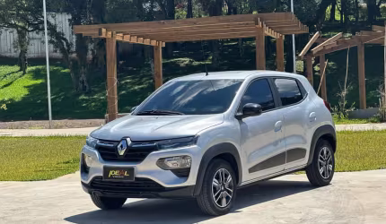 Renault kwid intense 1.0 flex 12v 5p mec.  - prata - 2022/2023