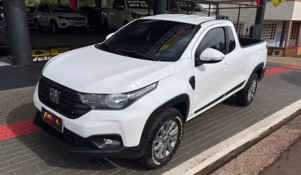 Fiat strada freedom 1.3 flex 8v  cs plus - branca - 2020/2021