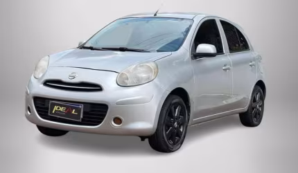 Nissan march 1.0 flex  - prata - 2012/2013