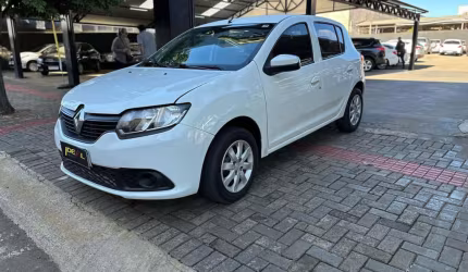 Renault sandero authentique 1.0 - branca - 2019/2020