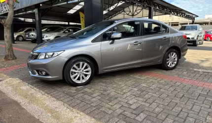 Honda civic lxr 2.0  - cinza - 2013/2014