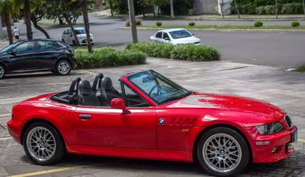 Bmw z3 3.0 24v roadster 2p - vermelha - 2000/2001