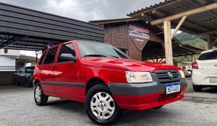 Fiat uno mille 1.0 fire/ f.flex/ economy 4p  - vermelha - 2009/2010