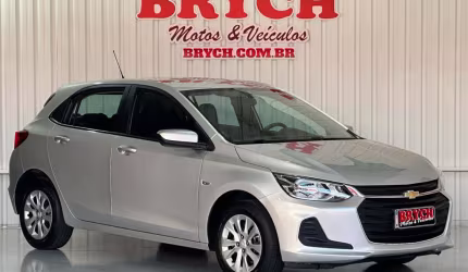 Chevrolet onix hatch lt 1.0 12v flex 5p mec.  - prata - 2021/2022