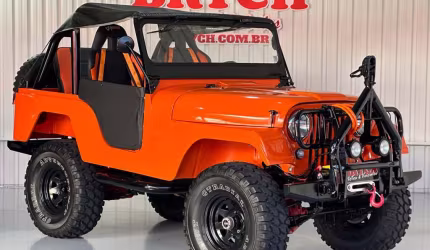 Ford jeep willys 4x4 - laranja - 1977/1977