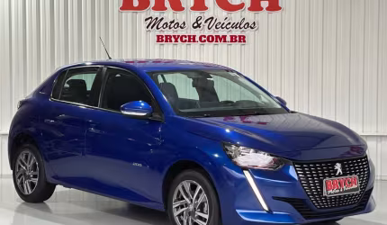 Peugeot 208 allure 1.6 flex 16v 5p aut.  - azul - 2021/2022