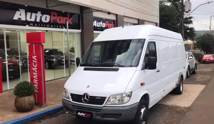 Mercedes-benz sprinter 413 furgão longo t.alto diesel  - branca - 2011/2012