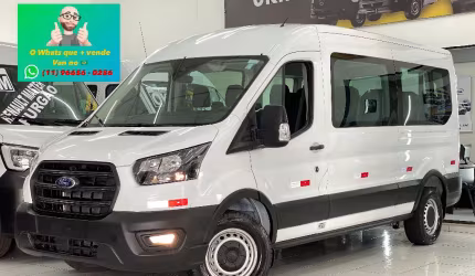 Ford transit l3h2 410l minibus passageiro 15lugares zero km ano 2023/2024 pronta entrega!!