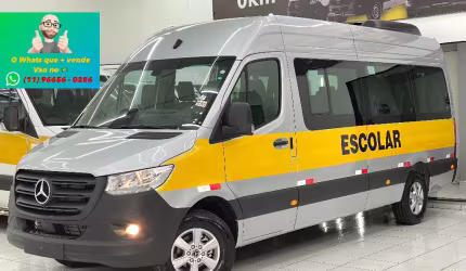 Mercedes benz - sprinter escolar 417 extra longa hitech 28 lugares (27+1) oportunidade!!!