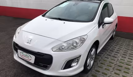 Peugeot 308 feline 2.0 flex, câmbio automático nova na garantia, teto solar panorâmico e multimídia 