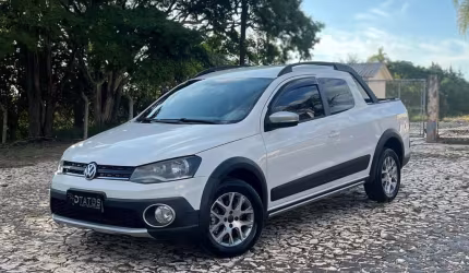 Volkswagen saveiro cross 1.6 t.flex 16v cd  - branca - 2015/2016