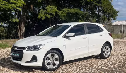 Chevrolet onix hatch prem. 1.0 12v tb flex 5p aut.  - branca - 2021/2022