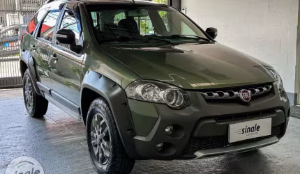Fiat palio wk adven flex - verde - 2013/2014