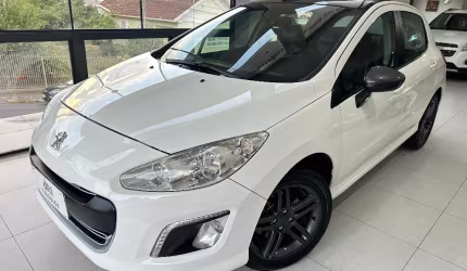 Peugeot 308 1.6 turbo 16v griffe thp 4p flex automático 2014 branca