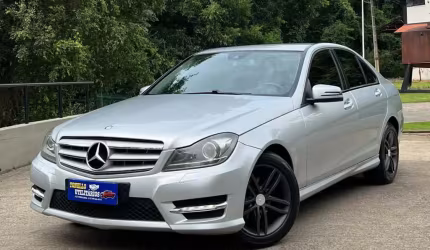 Mercedes-benz c-180 cgi sport 1.6 tb 16v 156cv aut.  - prata - 2013/2014