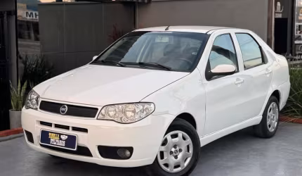 Fiat siena elx 1.3 mpi fire 16v 4p  - branca - 2004/2005