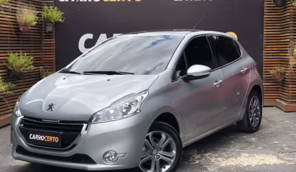 Peugeot 208 griffe 1.6 flex  mec. 2014   c/teto panoramico