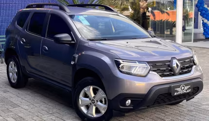Renault duster intense plus 1.6 16v flex aut. - cinza - 2024/2025