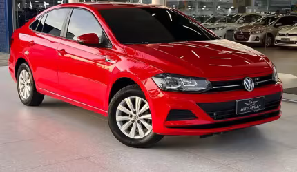Volkswagen virtus 1.6 msi flex 16v 4p aut.  - vermelha - 2018/2019