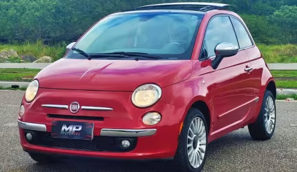 Fiat 500 lounge air 1.4/ 1.4 flex 16v aut.  - vermelha - 2012/2012