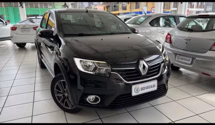 Renault logan iconic flex 1.6 16v 4p aut.  - preta - 2020/2021
