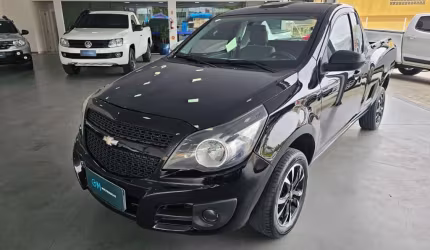 Chevrolet montana ls - preta - 2014/2015