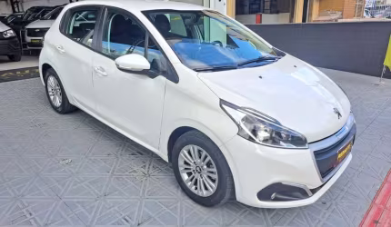 Peugeot 208 active pack 1.6 flex aut unico dono   - branca - 2018/2019