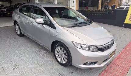 Honda civic sed. lxl flex  aut   - prata - 2012/2012