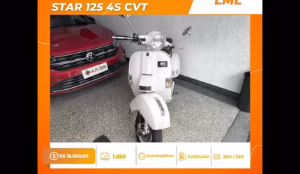 Lml star 125 4s cvt 2015 branca